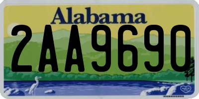 AL license plate 2AA9690