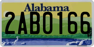 AL license plate 2AB0166