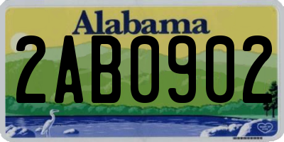 AL license plate 2AB0902