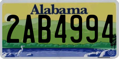 AL license plate 2AB4994