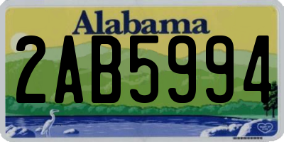 AL license plate 2AB5994