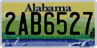 AL license plate 2AB6527