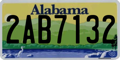AL license plate 2AB7132