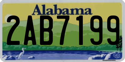 AL license plate 2AB7199