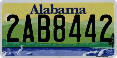 AL license plate 2AB8442