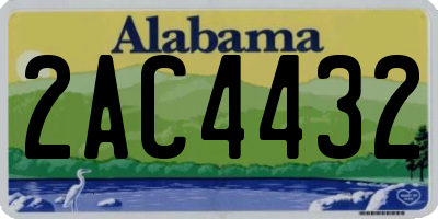 AL license plate 2AC4432