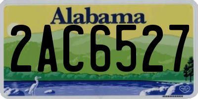 AL license plate 2AC6527
