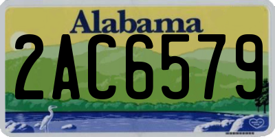 AL license plate 2AC6579