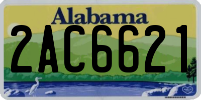 AL license plate 2AC6621
