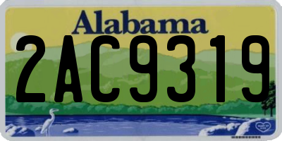 AL license plate 2AC9319