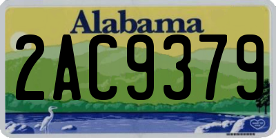 AL license plate 2AC9379