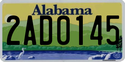 AL license plate 2AD0145
