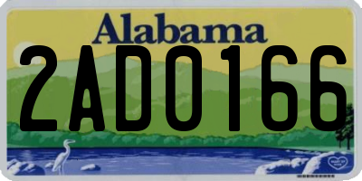AL license plate 2AD0166