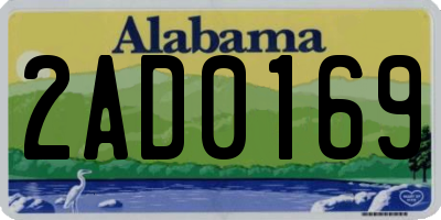 AL license plate 2AD0169