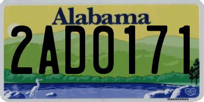 AL license plate 2AD0171