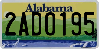 AL license plate 2AD0195