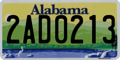 AL license plate 2AD0213