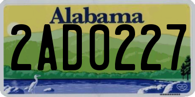 AL license plate 2AD0227