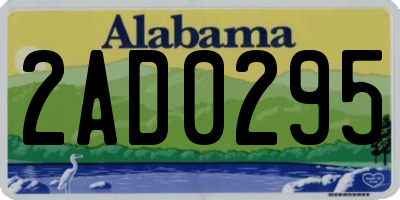 AL license plate 2AD0295