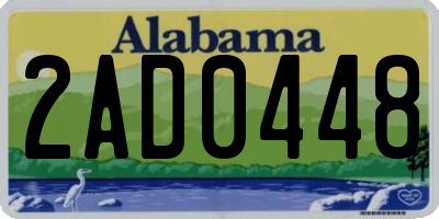 AL license plate 2AD0448