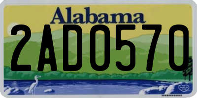 AL license plate 2AD0570