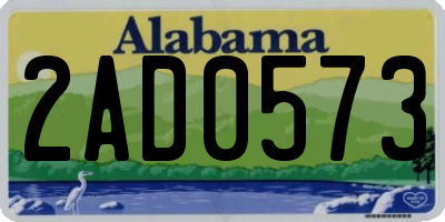 AL license plate 2AD0573