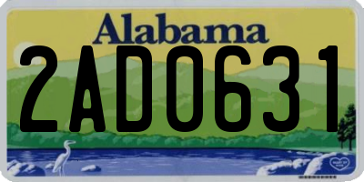 AL license plate 2AD0631