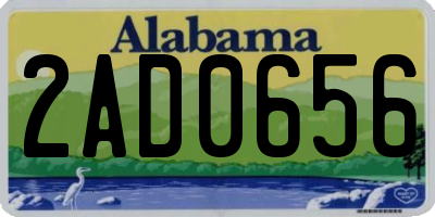AL license plate 2AD0656
