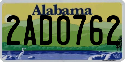 AL license plate 2AD0762