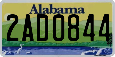 AL license plate 2AD0844