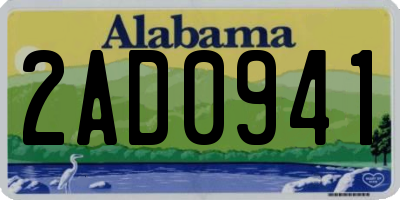 AL license plate 2AD0941