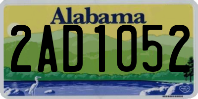 AL license plate 2AD1052