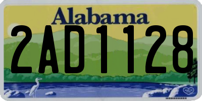 AL license plate 2AD1128