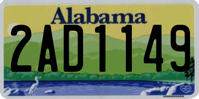 AL license plate 2AD1149
