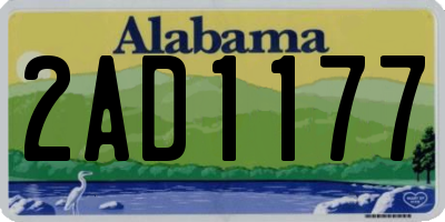AL license plate 2AD1177