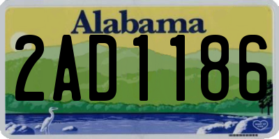 AL license plate 2AD1186