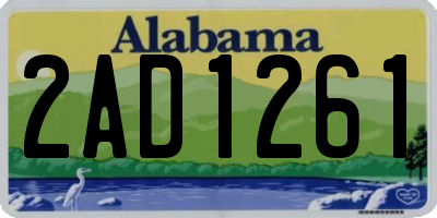 AL license plate 2AD1261