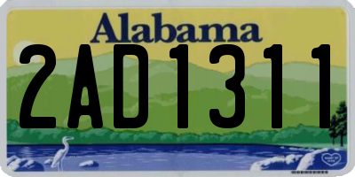 AL license plate 2AD1311