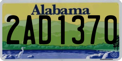 AL license plate 2AD1370