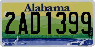 AL license plate 2AD1399