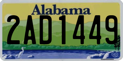 AL license plate 2AD1449