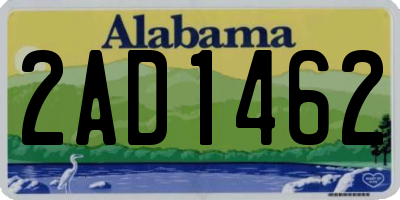 AL license plate 2AD1462