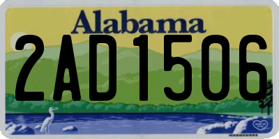 AL license plate 2AD1506