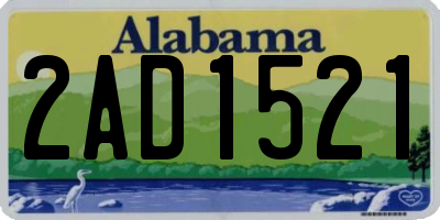 AL license plate 2AD1521