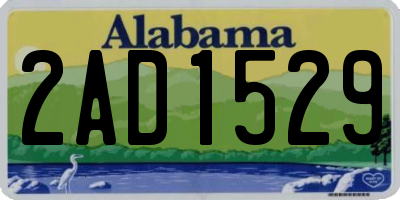 AL license plate 2AD1529