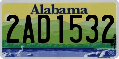 AL license plate 2AD1532