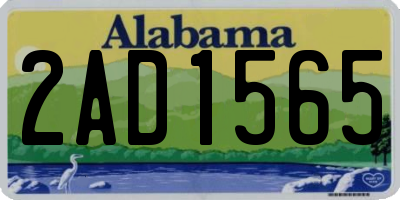 AL license plate 2AD1565
