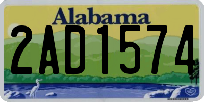 AL license plate 2AD1574