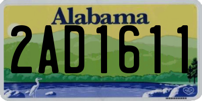 AL license plate 2AD1611