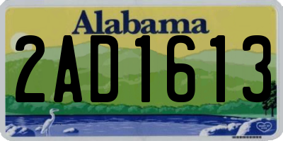 AL license plate 2AD1613